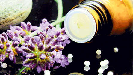 Homöopathische Globuli.